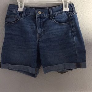 High rise jean shorts